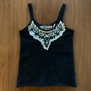 Free People Black Sweater Tank XS